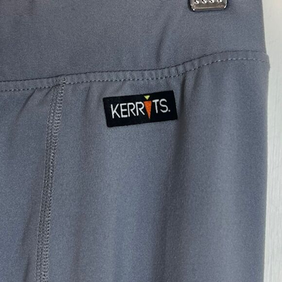 KERRITS GRAY KNIT RIDING LEGGINGS TIGHTS KNEE PATCHES SIZE MEDIUM - Picture 5 of 13